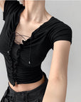 Gouw Lace Up Top