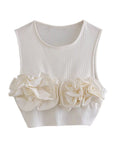 Tanne Flower Halter Top