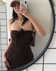 Paulette Brown Dress