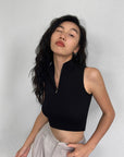 Spencer Half Zip Vest Top