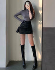 Lennox Leather Skirt