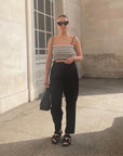 Striped Knit Dress / Tank Top