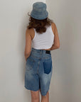 Gibby Biker Denim Shorts