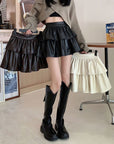 Vivia Leather Skirt