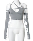 Hutley Cut Out Crop Top