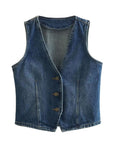 Mairva Denim Vest Top