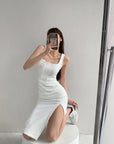 Aita Slit Dress