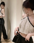 Won-young Fur Halter Top