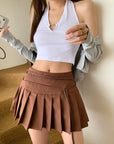 Aurella Brown Skort