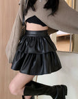 Vivia Leather Skirt