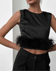 Aleta Feather Top