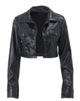 Kaldiva Crop Leather Jacket