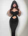 Rose Black Dress