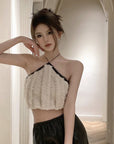 Won-young Fur Halter Top