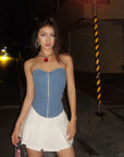 Jordan Denim Tube Top