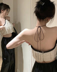 Won-young Fur Halter Top