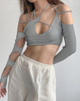 Hutley Cut Out Crop Top