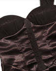 Aderyn Brown Corset Dress