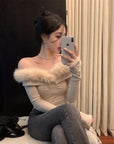 Ledare Sabrina Fur Top