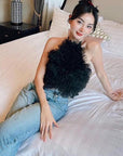 Katerine Tulle Halter Top