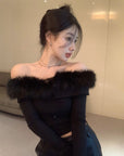 Ledare Sabrina Fur Top