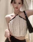 Won-young Fur Halter Top