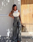Tanne Flower Halter Top