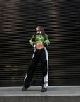 Dionne Green Sheer Top