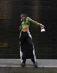 Dionne Green Sheer Top