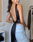 Tsza Backless Top