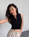 Spencer Half Zip Vest Top