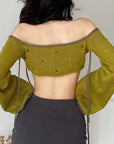 Olive Sabrina Top