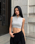 Spencer Half Zip Vest Top