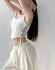 Maisyn Lace Up Tank Top
