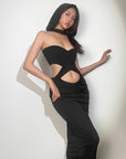 Rose Black Dress