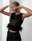 Aleta Feather Top