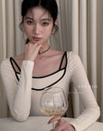 Tulle Knit Top
