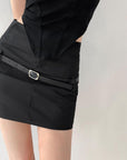 Kyra Belted Skirt