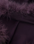 Delvine Fur Halter Dress