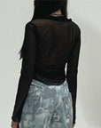 Viorene Sheer Top