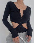 Montiere Cut Out Bodysuit Top