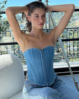 Jordan Denim Tube Top