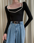 Tulle Knit Top