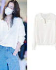 Wenly White Sweater