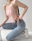 Maisyn Lace Up Tank Top