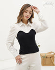 Sora Two Tone Top