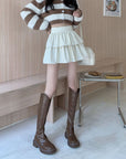 Vivia Leather Skirt