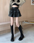 Vivia Leather Skirt