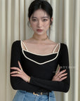 Tulle Knit Top