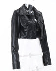 Kaldiva Crop Leather Jacket
